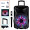 beFree Sound 12" 2500 Watt Bluetooth Rechargeable Portable Party PA Speaker With Illuminating Lights